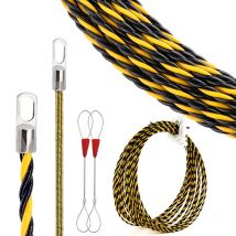 Infila filo elettrico 5-50M Dispositivo per infilare tubi per elettricisti Cavo metallico Estrattore per tubi Riparazione di cavi Strumenti di costruzione