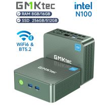 GMKtec G3 Mini PC Intel Alder Lake N100 Windows 11 Pro Desktop Computer 8/16GB RAM 256/512GB PCIe M.2 SSD WiFi 6 BT5.2 Mini PC
