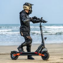 Qekud T10 E-Scooter mit 60V 18Ah Akuu, Max. 25 km/h und 75 km Reichweite, 10-Zoll Faltbarer Elektroroller für Erwachsene