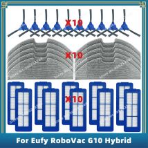 Kompatibel für Eufy RoboVac G10 Hybrid Ersatz Ersatzteile Zubehör Seitenbürste Hepa-Filter Mopptuch