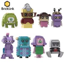 Bricklink MOC Ideas Cartoon Monster Anime Figures Doll James Mike Brickheadz Sets DIY Building Blocks Kid Toys Christmas Gift