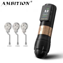 Ambition Vibe Max 2,5–3,5–4,0–4,5 mm Hub, kabelloser Tattoo-Maschinenstift, bürstenloser Motor, 1800 mAh Farbbildschirm-Abrechnungsbatterie