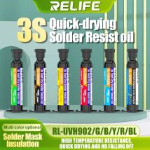 RELIFE RL-UVH902 3 Seconds Quick Drying Oil for Mobile Phone Motherboard BGA PCB Flying Line UV Repair Quick Curing Oil Tools