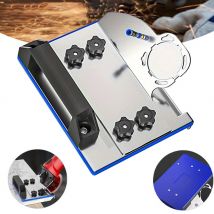 Winkelschleiferständer für Fliesen 45 ° Fasenschneiden Winkelschleifer Aufsatz Edelstahl tragbare abgeschrägte Halterung Staubentfernung