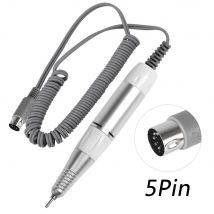 5 PIN Trapano elettrico per unghie Maniglia per lima Smerigliatrice per smalto Manipolo per manicure Strumento per pedicure Accessori per trapano per unghie