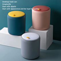 Mini cestino per rifiuti Desktop Office cestino per la casa cestino per la spazzatura tavolo organizzatore in plastica forniture per ufficio pattumiere articoli vari scatola per barili