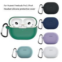 Silikon Fall Für Huawei FreeBuds Pro 3 4, Schutzhülle Haut Zubehör Fällen Für Huawei FreeBuds Pro 4 Coque capa Mit Haken