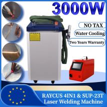 3000W 380V 4IN1 Multifunktionale Faserlaserschweißmaschine Single Feeder Metallschneiden Reinigung SUP-23T 10m Kabel wassergekühlt