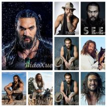 5D DIY Diamant Malerei Jason Momoa Film Star Poster Diamant Stickerei Drama Schauspieler Kreuzstich Strass Mosaik Home Decor