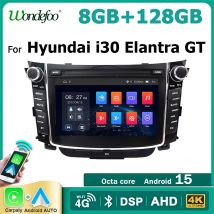 Autoradio Android 15 da 7'' con Carplay 2 DIN per Hyundai I30 Elantra GT 2011-2017, Lettore Multimediale Android AUTO con Bluetooth e Navigazione