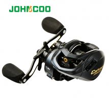 JOHNCOO baitcastingrolle 11 + 1 lager 7.3:1 Johncoo lange casting angeln reel 18lb max drag leistungsstarke reel mit flach spool