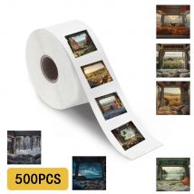 500PCS Camping Landschaft Rolle Aufkleber Scrapbooking Notebook Y2k Mode Geschenk Bunte Graffiti Telefon Mode Ästhetischen Aufkleber