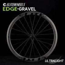 ELITEWHEELS EDGE Koła Gravel Ultralekkie 1356g Szosowe Koła Karbonowe z Hamulcami Tarczowymi, Wysokość Obręczy 45mm, Piasta Wing, 20 Szprych, Do Rowerów Wyścigowych