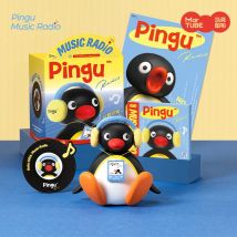 Martube Nuovo Pingu Ascolto di musica Scuotendo la testa Altoparlante Mini altoparlante portatile Bluetooth Desktop Decorativo Compleanno Regalo per bambini