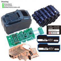 Doscing 20*18650 Rechargeable Battery Case Parts PCB For MAKITA 40V Battery Max XGT BL4040 BL4025 BL4050 BL4080 Housings DR40RC