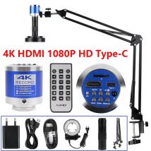 Microscopio digitale 1080P 4K Microscopio industriale Full HD C-Mount DigitalCamera PCB Saldatura Supporto per riparazione telefono cellulare Microscopio