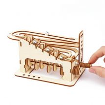 3D Legno Spirale Marmo Corsa Puzzle Giocattolo Bambino Giochi da tavolo meccanici Modello di edificio Set FAI DA TE Montessori FAI DA TE Mini Pista Palle Regalo
