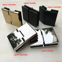 Kein Widerstand, keine Öffnung, 304 Edelstahl Badezimmer, Duschraum, Glastürscharnier, Türclip, freies Türscharnier (SJ-0003)