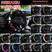 16 stili di mucca Daisy fiore rosso e bianco Panda materiale subacqueo coprivolante elastico per auto senza anelli interni