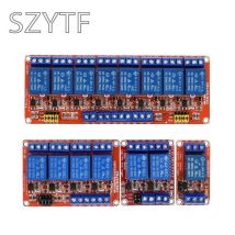 1 2 4 8-Kanal 5V 12V 24V Relais modul platinen abschirmung mit Optokoppler unterstützt High Low Level Trigger für Arduino