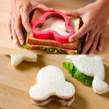 Frese per Sandwich per bambini bambini Heart Star Mickey Bread Toast Lunch Bento Box Food Cookie Sandwich Makers stampi utensili da cucina