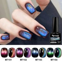 Bunte Starry Sky Katze Magnetische Gel Gel Polnisch Galaxy Effekt Semi Permanent Soak Off UV Gel Lack Maniküre Nagel Liefert DIY
