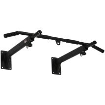 HOMCOM barra pull-up barra pull-up barra orizzontale per montaggio a parete con occhielli per sacco da boxe