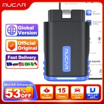 Mucar driverscan obd2 scanner aktions test auto diagnose voll system 15 öl zurücksetzen dpf bremse tcm injektor auto diagnose werkzeuge