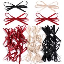 30 teile/los Doppels chicht Band Bögen 3 Farben Bogen Perlen für DIY Haarnadel Ohrringe Broschen Kleidung Dekoration Handwerk Material