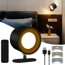 Magnetische LED Nachtlicht Wiederaufladbare Leselampen Touch Fernbedienung Wandleuchter Licht Schrank Scheinwerfer Nacht Wand Lampe