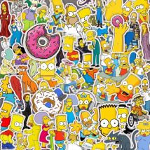 10/30/50PCS The Simpsons Cartoon Adesivi Graffiti FAI DA TE Skateboard Laptop Bagagli Moto Bici PVC Impermeabile Decalcomanie