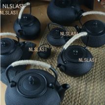 NLSLASI Gusseisen-Teekanne, Filter aus Edelstahl, Gusseisen-Teekanne für kochendes Wasser, Oolong-Tee, Heim-Induktionsherd, Teekessel
