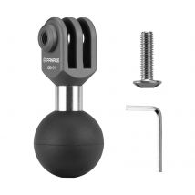 FANAUE Sportkamera-Halterung aus Aluminiumlegierung, Adapter, Kugelkopf, 25/20/17 mm, stabil, rutschfest und rutschfest
