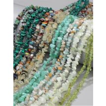3-5mm Natural Irregular Gravel Stone Beads Amethyst Malachite Prehnite Bead For Jewelry Making Bracelet Earring 15.5" 1 Strand