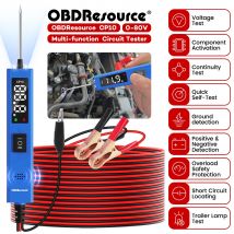 OBDResource Tester per circuiti automobilistici, 12V 24V CP10 Tester per sonde per circuiti di alimentazione per auto Strumento diagnostico elettrico con display LCD