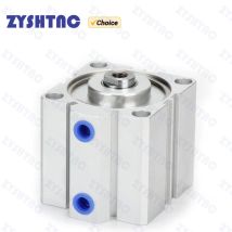 Luftzylinder SDA-Serie Pneumatisch Kompakt Airtac Typ 16 20 25 32 40 50 63 mm Bohrung auf 5 10 15 20 25 30 35 40 45 50 mm Hub