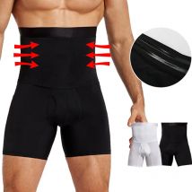 Pantaloncini contenitivi per la pancia da uomo Body Shaper Compressione Vita alta Trainer Pancia Controllo della pancia Dimagrante Shapewear Boxer Intimo Fajas
