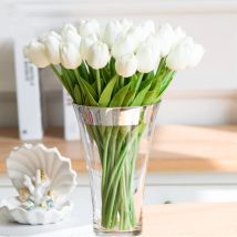 10/30 stücke Tulpe Künstliche Blumen Real Touch Blumen Hochzeit Decor Simulation Braut Bouquets Pu Tulpen für Home Party Vase decor