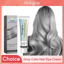 Graue Farbe, Haarfärbecreme, rauchgrau, Punk-Stil, helle Farbe, silbernes Haar, permanente professionelle Haarfarben, Farbstoffwachs für Damen und Herren