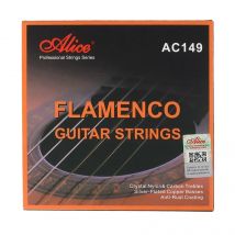 Alice AC149 Flamenco-Gitarrensaiten, Kristall-Nylon und Kohlenstoff, versilberte Kupferwicklung, rostfreie Beschichtung