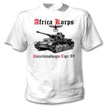 WW2 Afrika Korps Tiger Panzer IV Tank T-Shirt. Summer Cotton Short Sleeve O-Neck Mens T Shirt New S-3XL