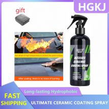 Rivestimento per auto in nano ceramica Cura della vernice Ultimate Idrophobico Ceramica Liquido Vetro Lucidatura per auto Rivestimento Spray Dettagli automatici HGKJ S6