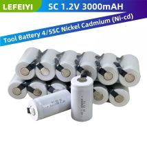 100 % neue Nickel-Cadmium-Batterie SC 3000 mAh 1,2 V für Elektroschrauber, Elektrowerkzeuge usw