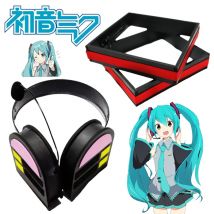 Hatsune Miku Headset Prop Headwear Cosplay Props Kawaii Anime 3D Headwears Masquerade-Party Costume Party Accessories Gifts
