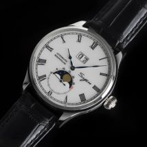 Sugess Uhr Tianjin St25 automatische mechanische Uhrwerk echte Mondphase Männer Uhren Luxus