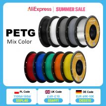 KINGROON PETG Filament do drukarki 3D 1,75 mm 5 KG 10 KG Mix kolorów Materiał do druku 3D 1 kg/rolka