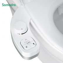 SAMODRA Bidet Non elettrico-doppio ugello autopulente (lavaggio frontale e posteriore) attacco sedile wc Bidet acqua