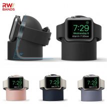 Ladeständer für Apple Watch Serie 11/10/9/8/SE/7/6/5 Ultra 49 mm/46 mm/44 mm/42 mm/41 mm/45 mm, langlebiger Silikon-Nachttischmodus