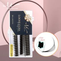 H&L SINCE 1990 Ultra Speed 3D – 8D 10D-Streifen Wimpernverlängerung Promade Pointy Base Volume Soft Nature Fake Lashes Makeup.