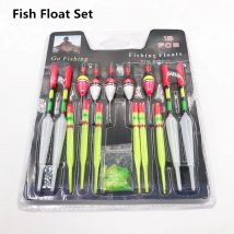 15 Stück vertikale Angelbojen mit gemischten Größen aus Meeres und Gummi, leuchtende Farben für Outdoor-Angelwerkzeugzubehör